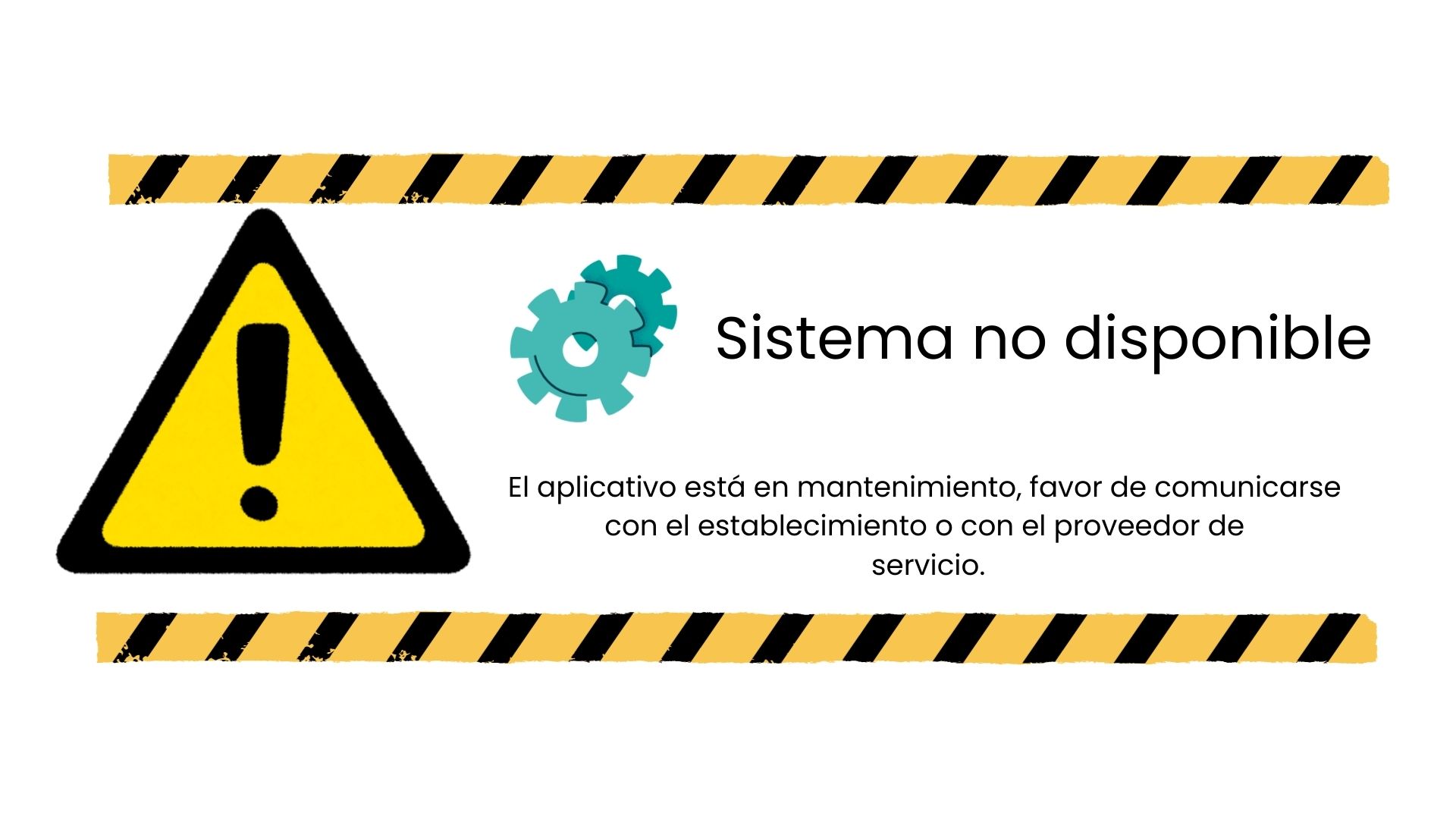 Error en la aplicación